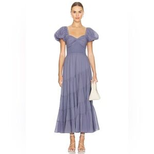 NEW Free People sundrenched short sleeve maxi dress L B223